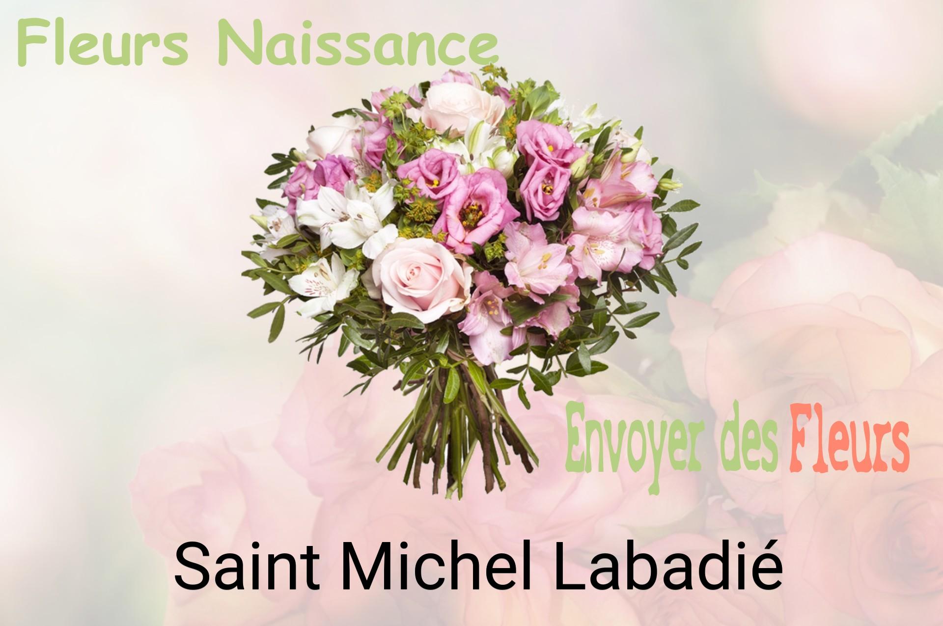 Bouquet de fleurs de naissance livré à Saint-Michel-Labadié